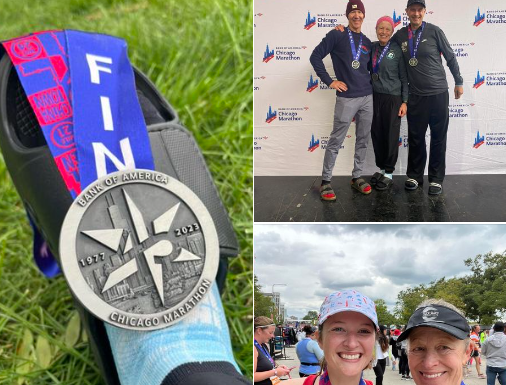 Lisa finished the Chicago Marathon