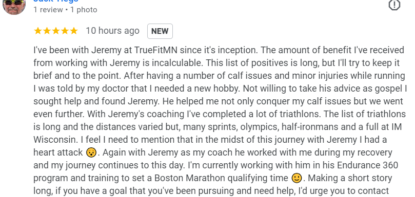 “… if you have a goal that you’ve been pursuing and need help, I’d urge you to contact Jeremy…”